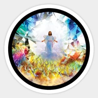 Jesus Rapture and Angels Sticker